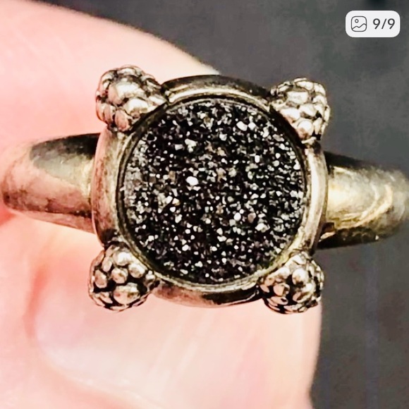 Michael Dawkins Sterling Silver Druzy Ring - Picture 9 of 10